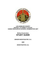 LADA Investigator Written Examination Study Guide - Los Angeles ...