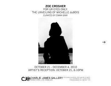 ZOE CROSHER - Charlie James Gallery