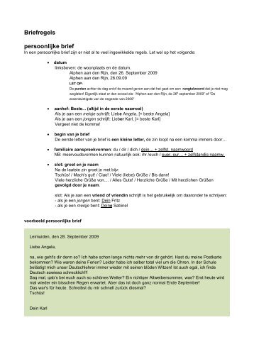 Briefregels persoonlijke brief - dirkvanwingerden.nl