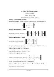 1. Ãbung zu Computergrafik 1