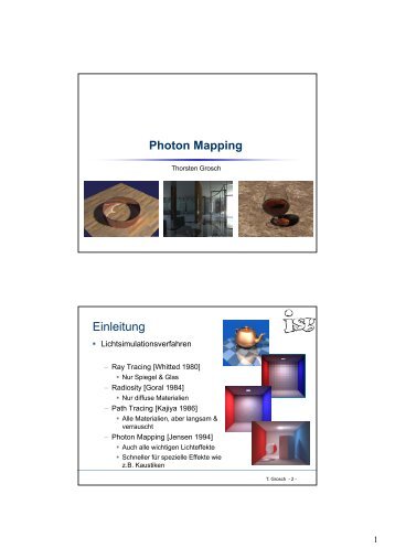 Photon Mapping Zusammenfassung