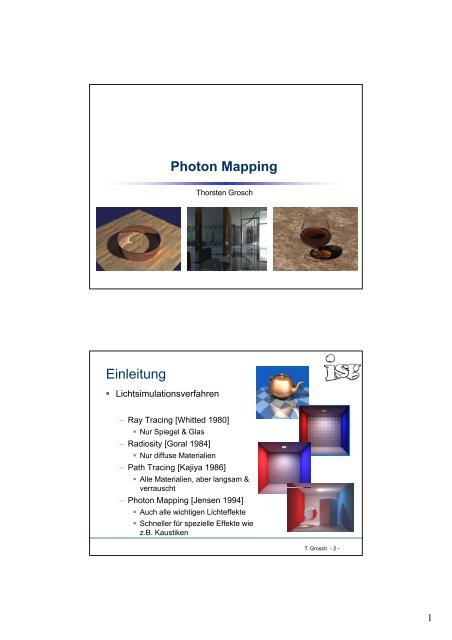 Photon Mapping Zusammenfassung