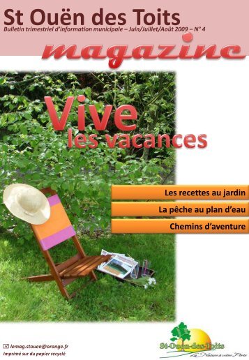 Le bulletin muncipal NÂ°4 - Vive les vacances - Saint-Ouen-des-Toits