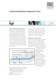 Acid-Proof Membrane RhepanolÂ® O.R.F. - FDT