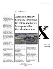 Xerox and Bradley Company Streamline Inventory and Forms ...