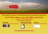 The 6 Baltic Moreno days: RETURN & DISCOVER