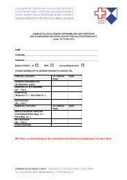 Wir bitten um Anmeldung an die untenstehende Adresse bis ...