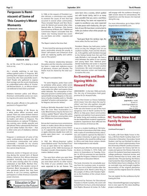 The AC Phoenix: More than a Newspaper, a Community Institution -- Issue No. 2015, September 2014