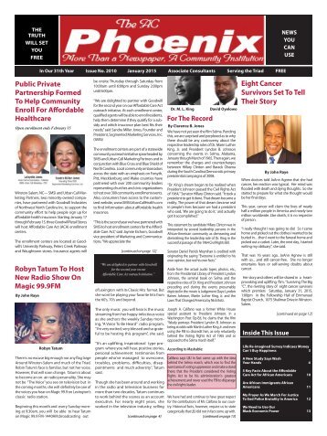 The AC Phoenix: More than a Newspaper, a Community Institution -- Issue No. 2019, January 2015