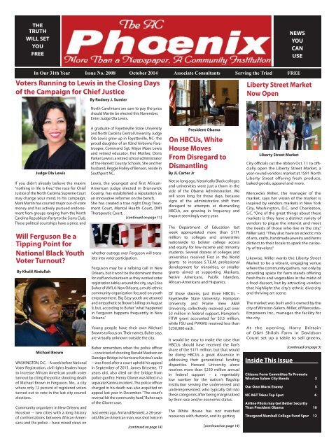 The AC Phoenix: More than a Newspaper, a Community Institution -- Issue No. 2016, October 2014