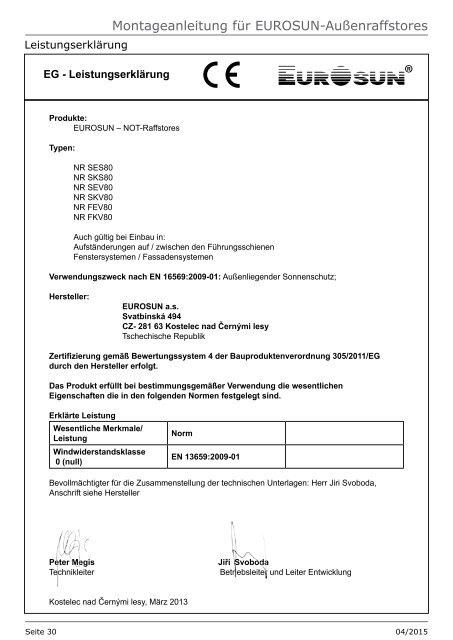 Datei herunterladen - Eurosun as