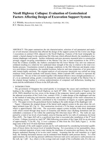 Nicoll Highway Collapse: Evaluation of Geotechnical ... - Plaxis