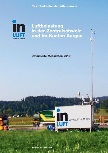 Luftbelastung in der Zentralschweiz und im Kanton Aargau - in-Luft
