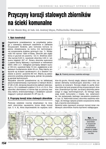 154 Przyczyny korozji stalowych zbiornikÃ³w na Åcieki komunalne