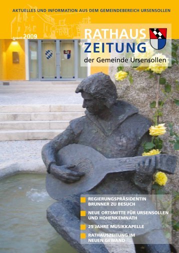 Rathaus-Zeitung August 2009 - Gemeinde Ursensollen