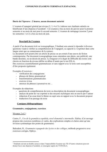 2 Heures Aucun Document Autorisa C L Examen D Ufr Eila