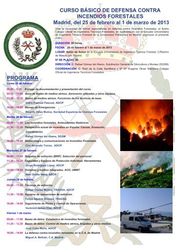 programa curso básico de defensa contra incendios ... - redforesta