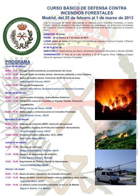 programa curso básico de defensa contra incendios ... - redforesta