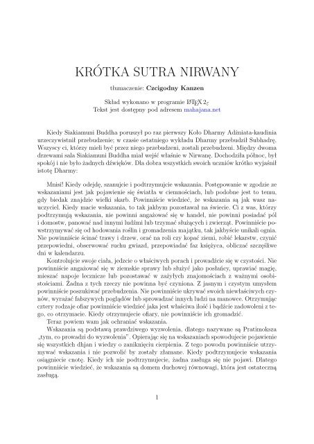 krotka sutra nirwany.pdf - Mahajana.net