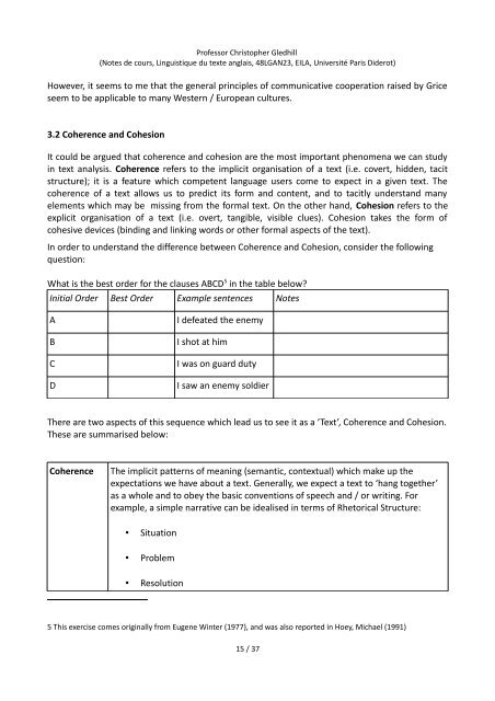 INTRODUCTION TO ENGLISH TEXT LINGUISTICS