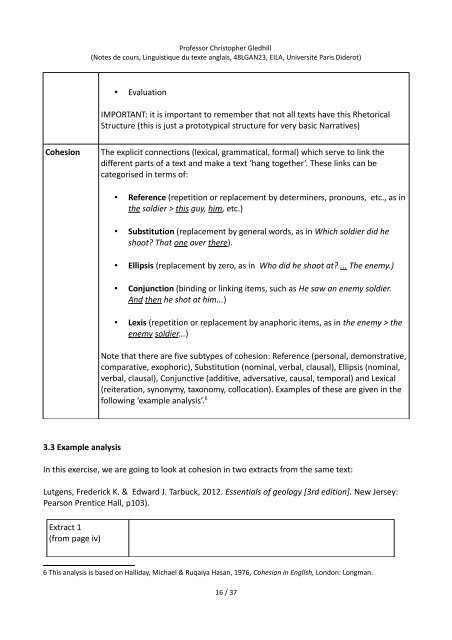 INTRODUCTION TO ENGLISH TEXT LINGUISTICS