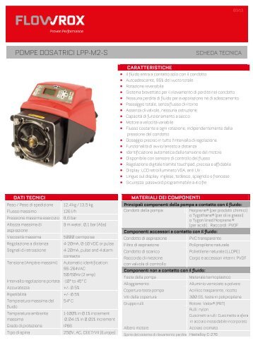 POMPE DOSATRICI LPP-M2-S - Flowrox