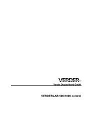 VERDERLAB 500/1000 control - Verder AG