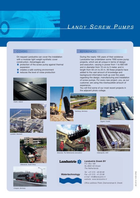 landy screw pumps - Landustrie