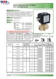 Elektro-Magnetventil, 2/2 Wege, N.C., direktgesteuert - Esska