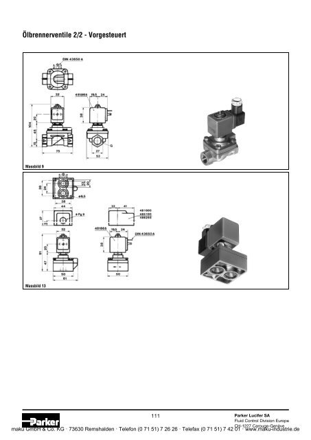 Katalog - Parker