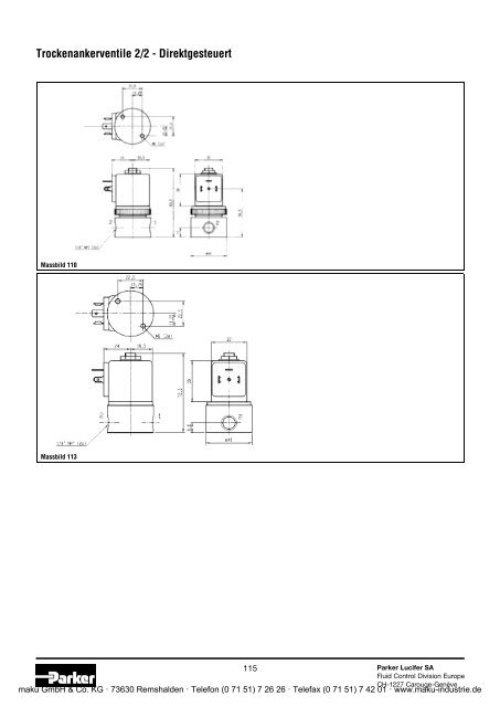 Katalog - Parker