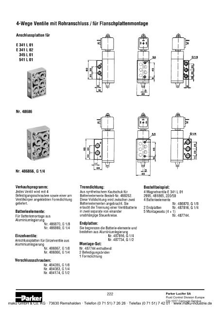 Katalog - Parker