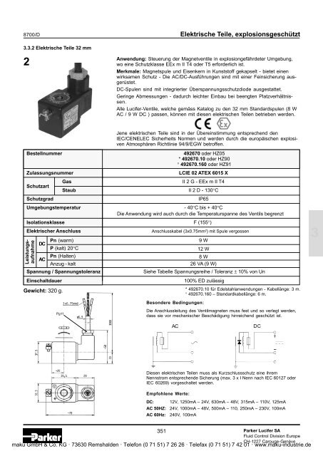 Katalog - Parker