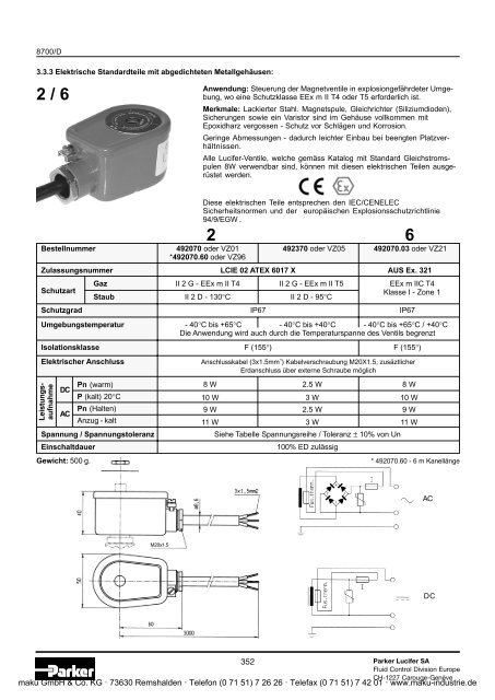 Katalog - Parker