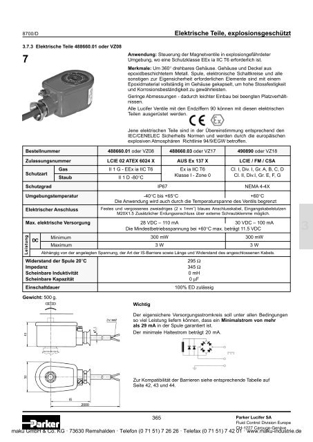 Katalog - Parker