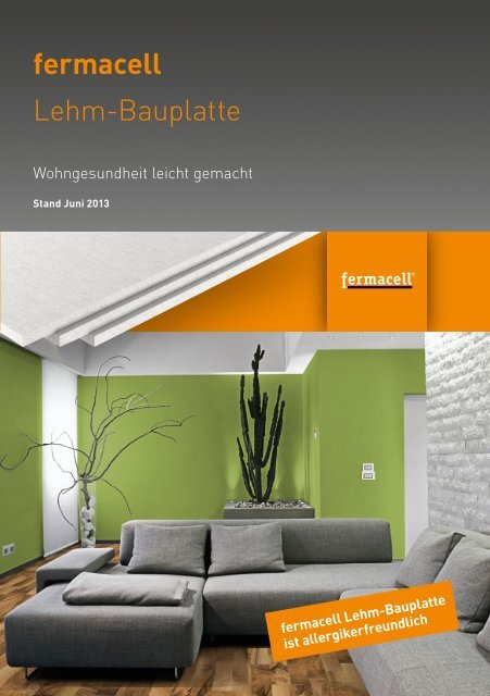 Download Flyer fermacell Lehm-Bauplatte - ausbau-schlau.de