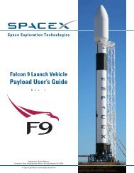 Falcon 9 Launch Vehicle Payload User's Guide - SpaceX