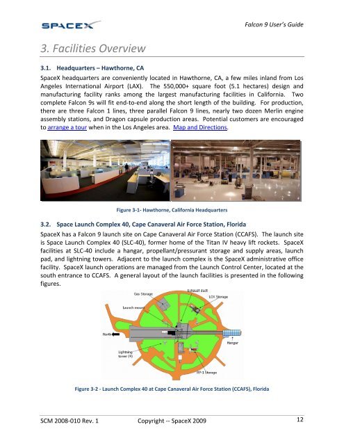 Falcon 9 Launch Vehicle Payload User's Guide - SpaceX