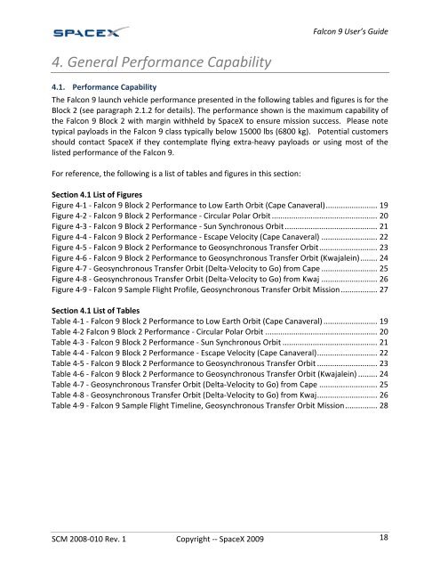 Falcon 9 Launch Vehicle Payload User's Guide - SpaceX