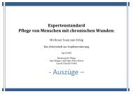 Expertenstandard Pflege von Menschen mit ... - Anke-Petra Peters