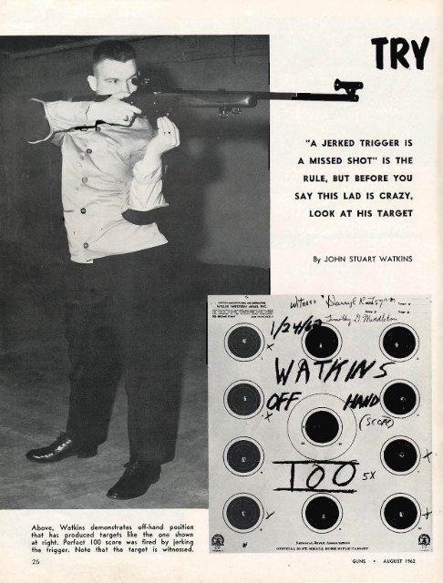 GUNS Magazine August 1962