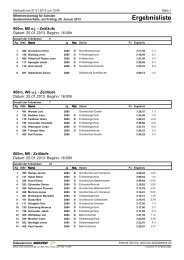 Ergebnisliste - SVB Leichtathletik