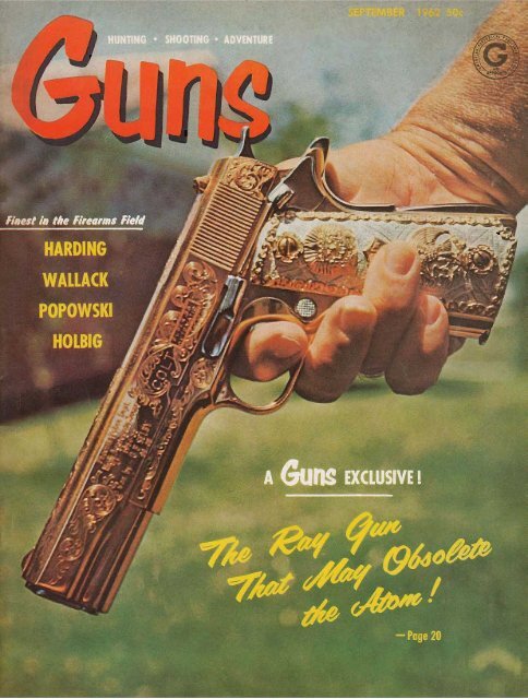 DARDICK .22 .38 Triangular Cartridge Revolver/Rifle 1959 vintage pictorial 