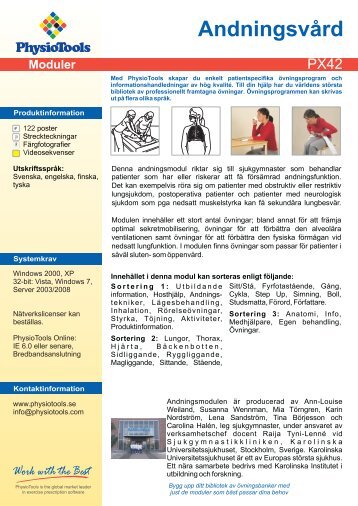 PX42 Respiratory Care Product Card