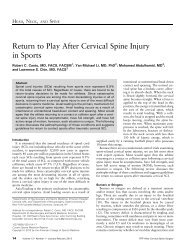 Return to Play After Cervical Spine Injury in Sports