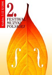 Åroda / Wednesday, 8.11.2006 - Festiwal Muzyki Polskiej