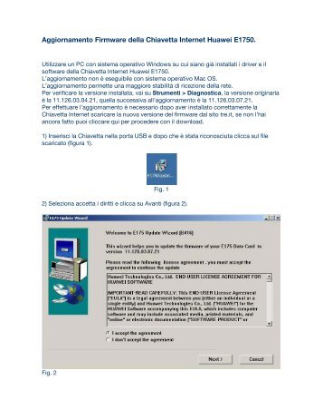 Aggiornamento Firmware della Chiavetta Internet Huawei E1750.