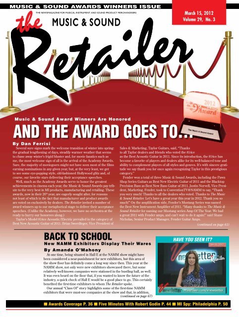 March 2012 Music Sound Retailer