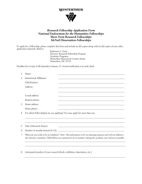 winterthur dissertation fellowship winterthur dissertation fellowship