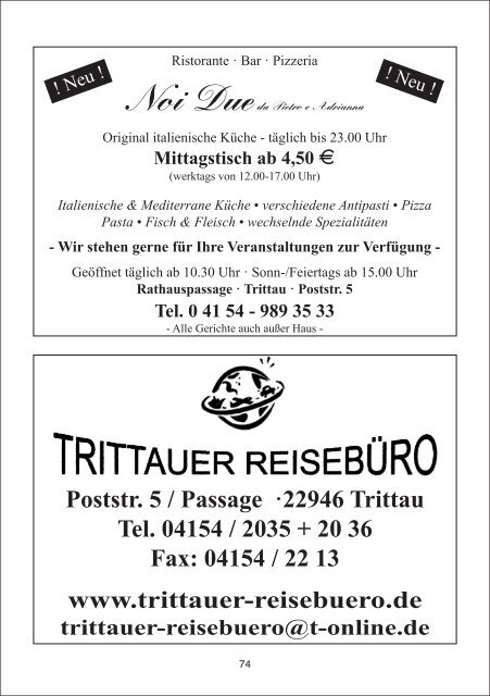 Turn- und Sportverein Trittau - beim TSV-Trittau